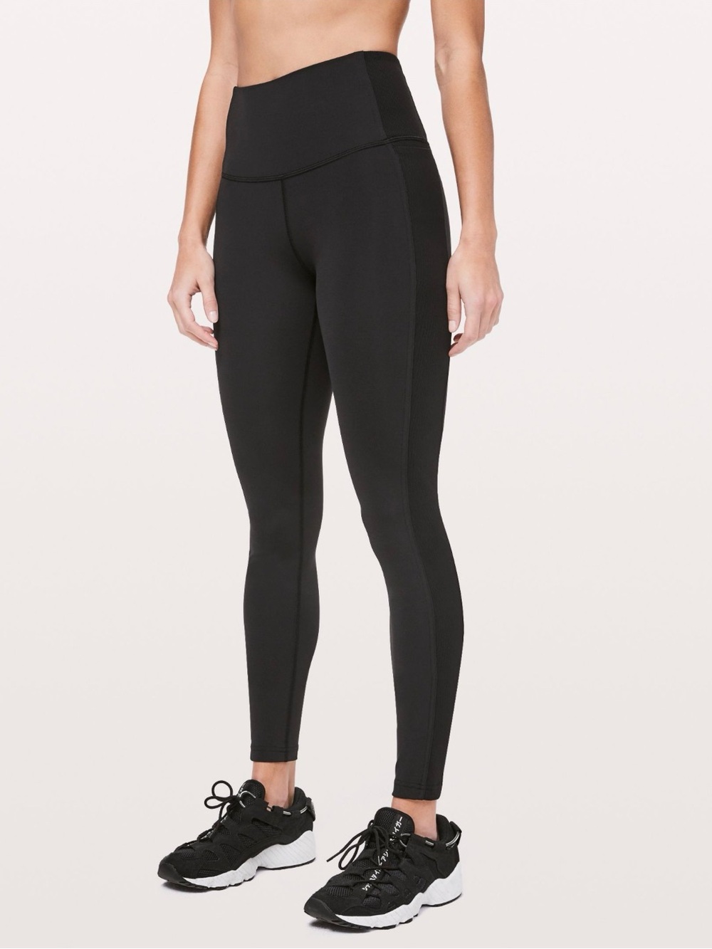 lululemon athletica Black High-Rise Performance Leggings rib 28”